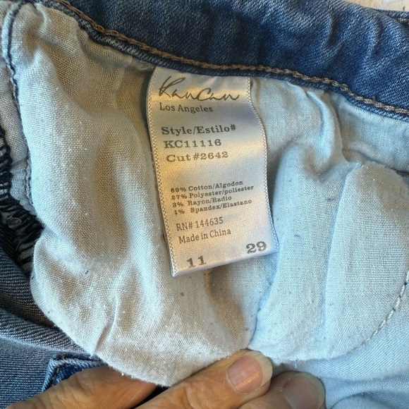KanCan Faded Denim Distressed  skinny Jeans - Picture 4 of 7